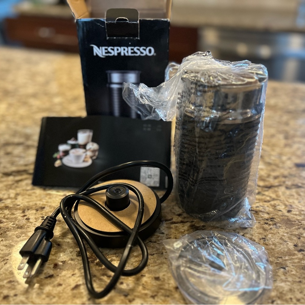 The Nespresso Aeroccino 3 milk frother